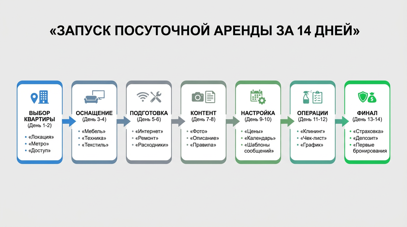 Запуск посуточной аренды